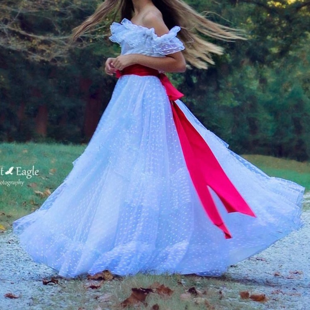 Older off-white ball gown dress, will negotiate price